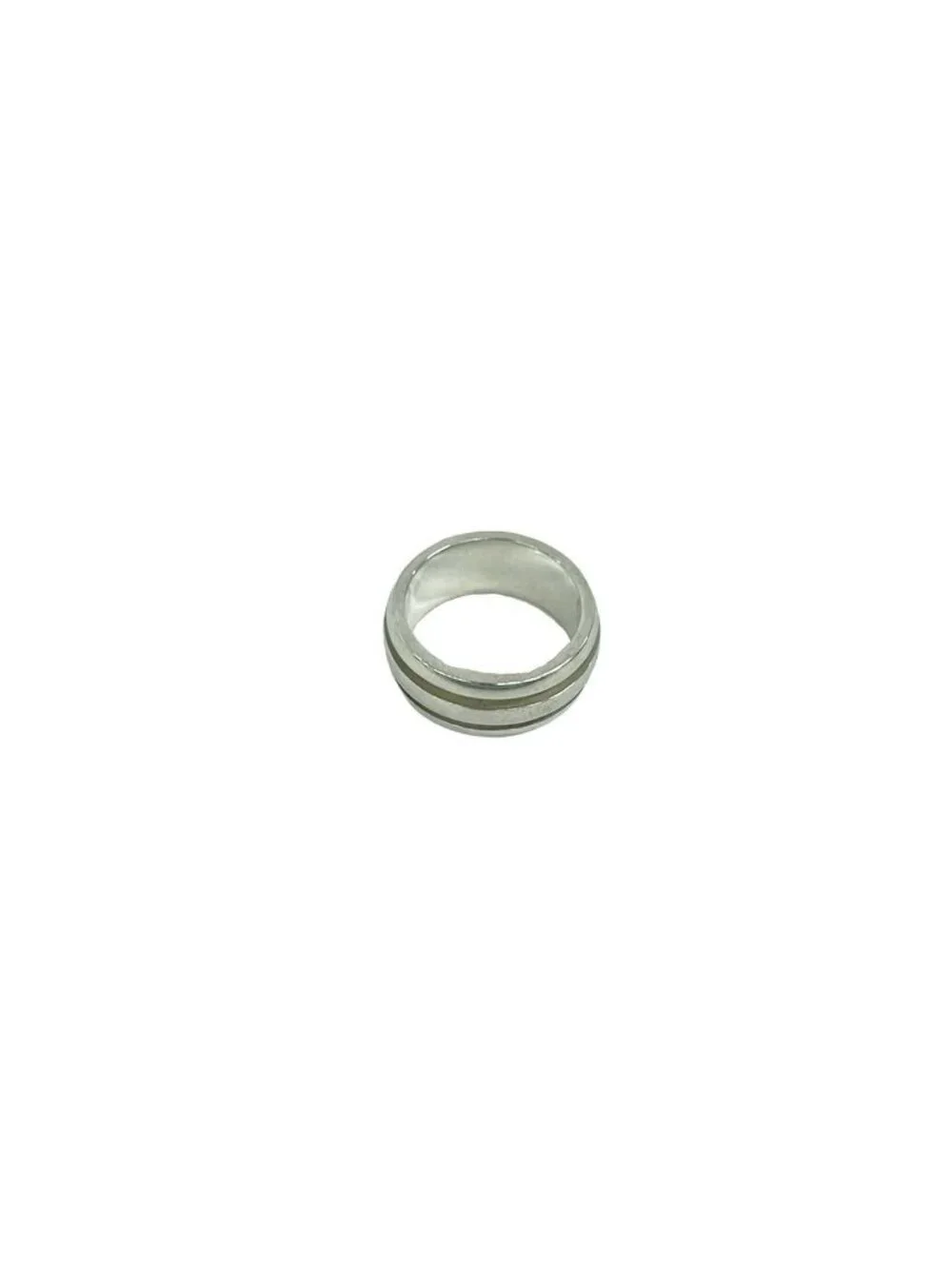 Tiffany & Co Group Double Line Ring 925 Sterling Silver
